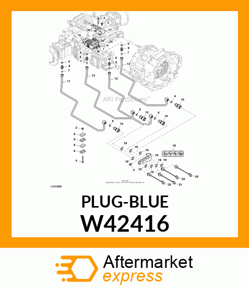 PLUG, PLUG, 1/2 DUST (BLUE) W42416