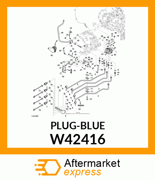 PLUG, PLUG, 1/2 DUST (BLUE) W42416