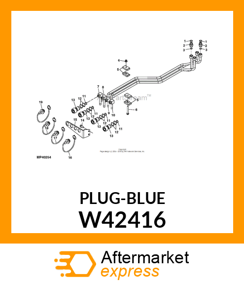 PLUG, PLUG, 1/2 DUST (BLUE) W42416