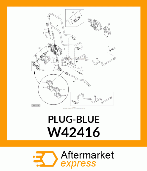 PLUG, PLUG, 1/2 DUST (BLUE) W42416