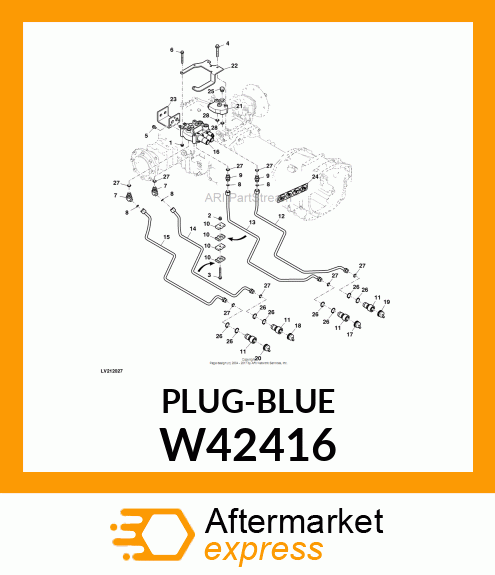 PLUG, PLUG, 1/2 DUST (BLUE) W42416