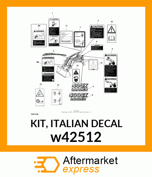 KIT, ITALIAN DECAL w42512