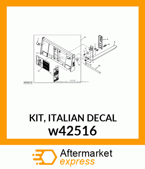 KIT, ITALIAN DECAL w42516