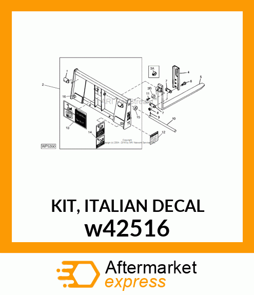 KIT, ITALIAN DECAL w42516