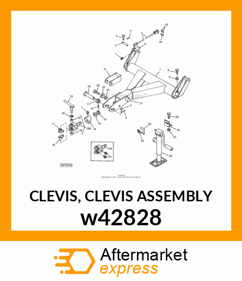 CLEVIS, CLEVIS ASSEMBLY w42828