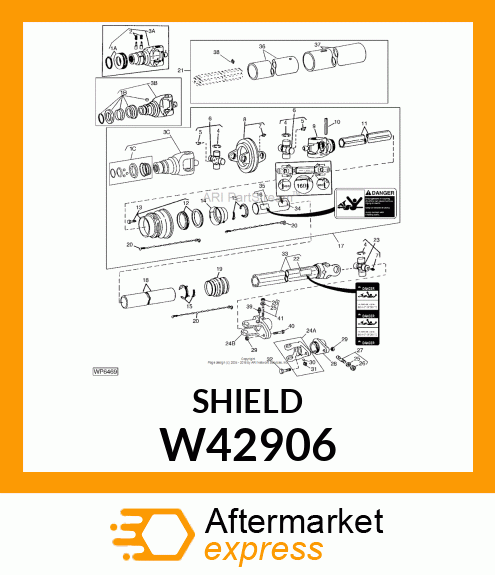 Powershaft Shield - SHIELD, TUBE W42906