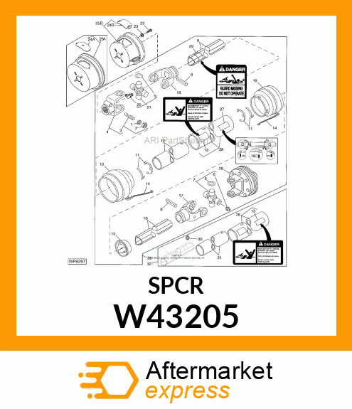 RETAINER, SHIELD W43205