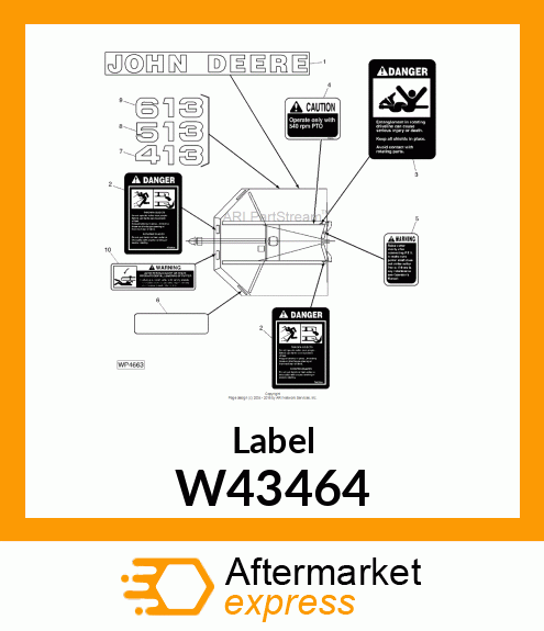 Label W43464