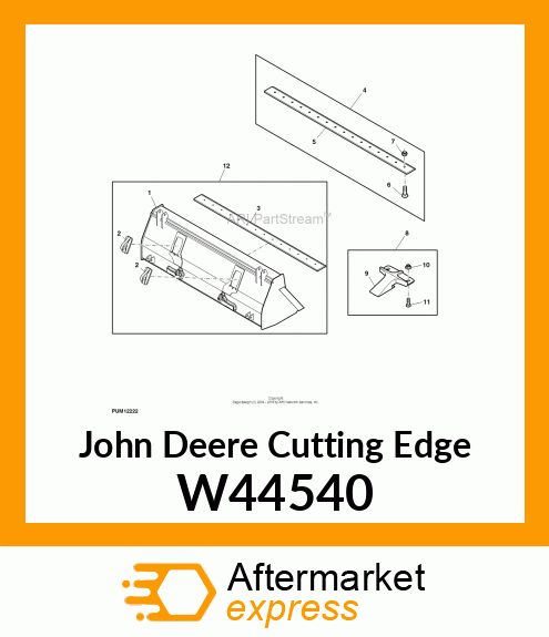 EDGE, REPLACEABLE CUTTING (2750 MM) W44540