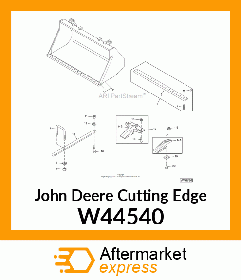 EDGE, REPLACEABLE CUTTING (2750 MM) W44540