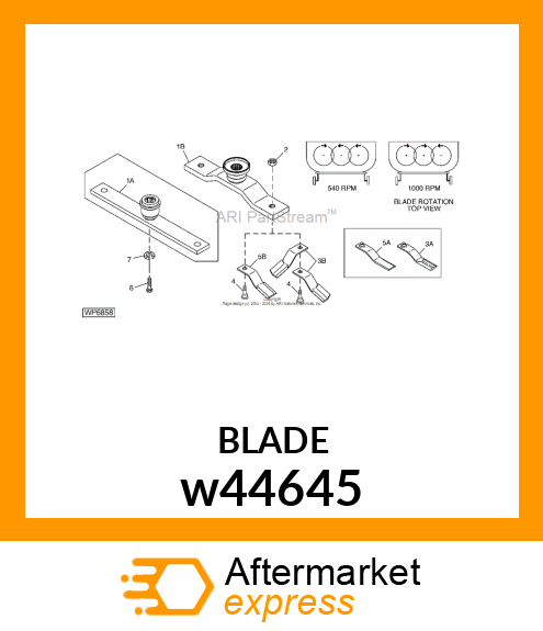 BLADE, BLADE, SUCTION OFFSET ROTARY w44645