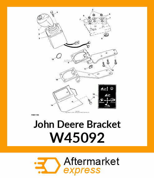 BRACKET, SUPPORT W45092