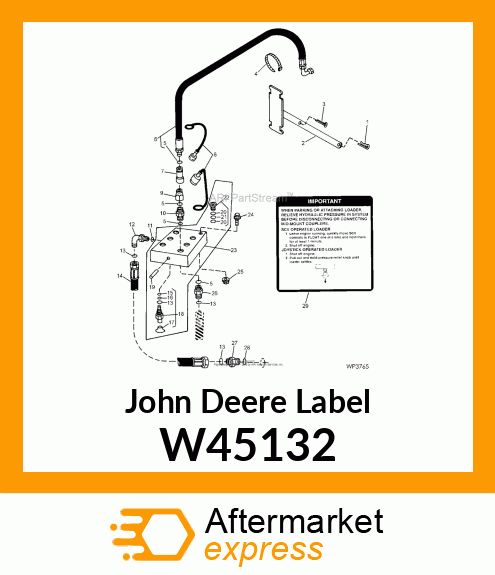 LABEL, PRESSURE RELIEF (ENGLISH) W45132