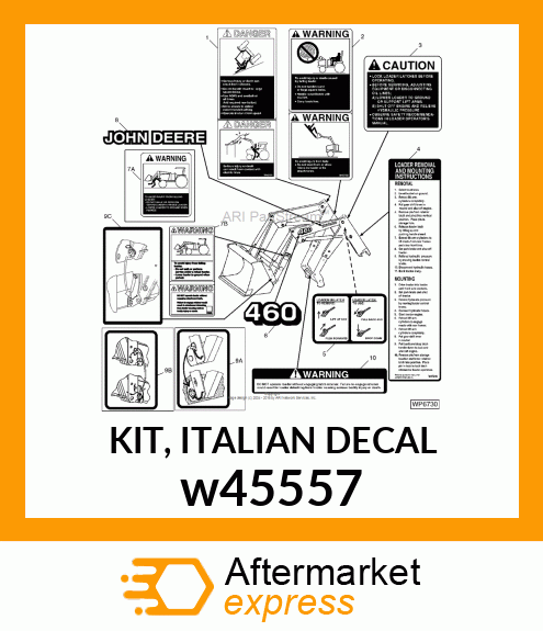 KIT, ITALIAN DECAL w45557