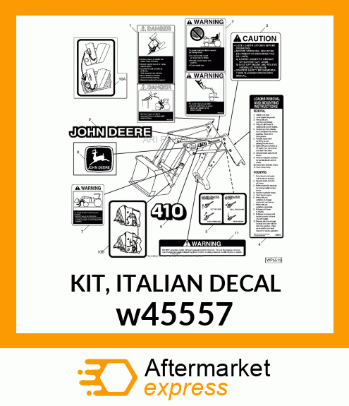 KIT, ITALIAN DECAL w45557