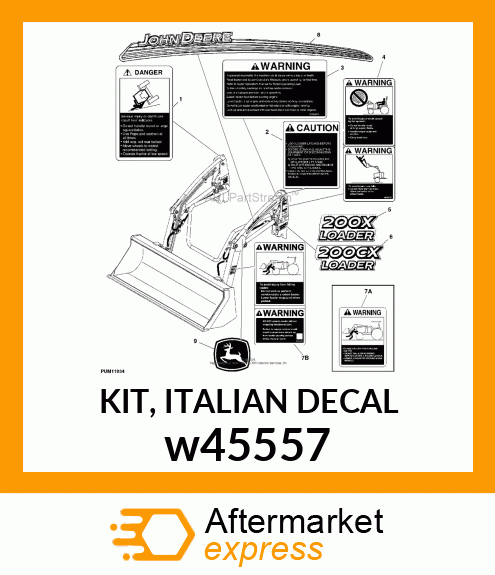 KIT, ITALIAN DECAL w45557