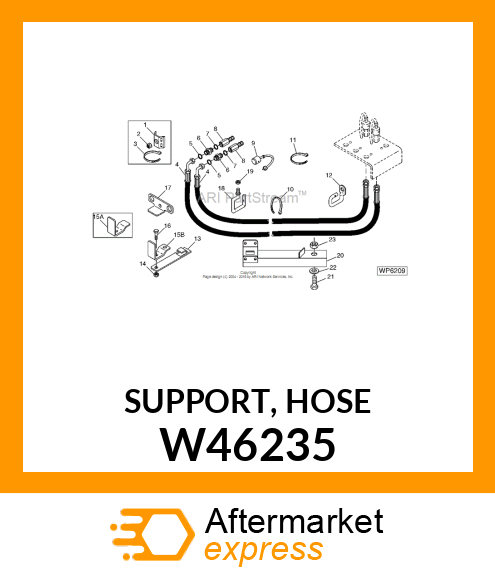 SUPPORT, HOSE W46235