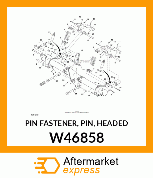 PIN FASTENER, PIN, HEADED W46858