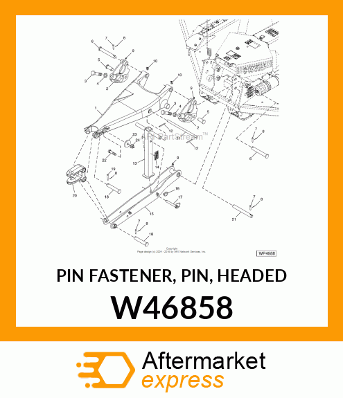 PIN FASTENER, PIN, HEADED W46858