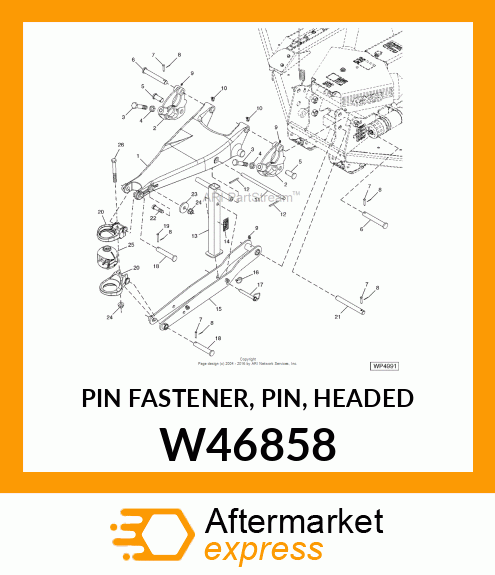 PIN FASTENER, PIN, HEADED W46858