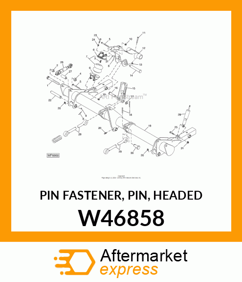 PIN FASTENER, PIN, HEADED W46858