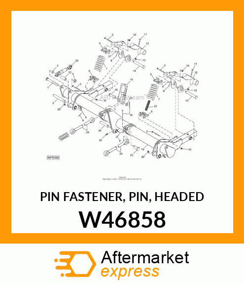 PIN FASTENER, PIN, HEADED W46858