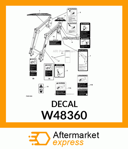 LABEL, MODEL NO. (741) W48360