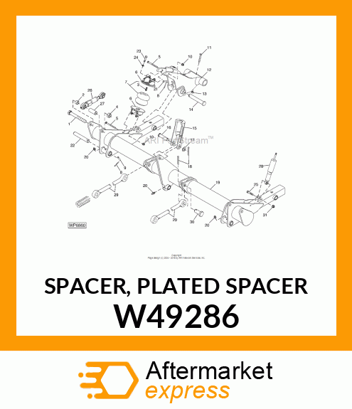 SPACER, PLATED SPACER W49286