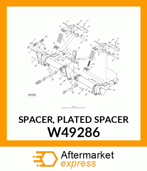 SPACER, PLATED SPACER W49286