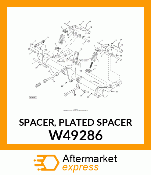 SPACER, PLATED SPACER W49286