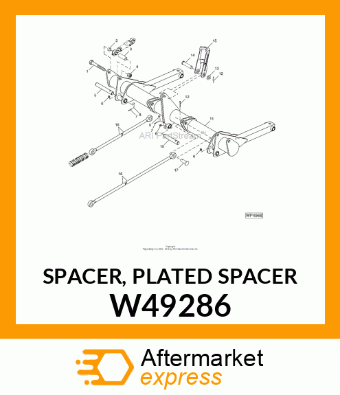 SPACER, PLATED SPACER W49286