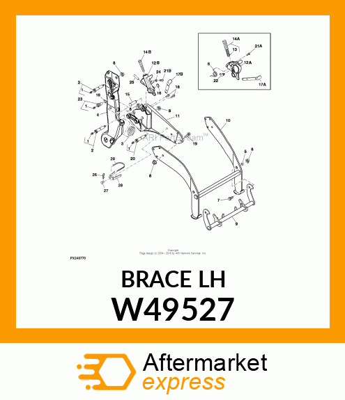 BRACE (LH) W49527