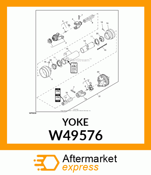 UNIVERSAL JOINT YOKE W49576