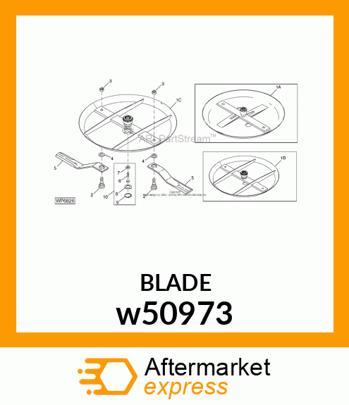 BLADE, BLADE, OFFSET SUCTION (CCW) w50973