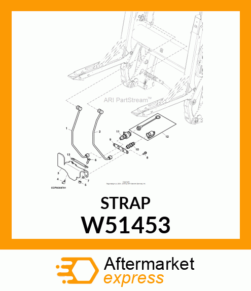 BRACKET, GRAPPLE COUPLER MOUNTING W51453