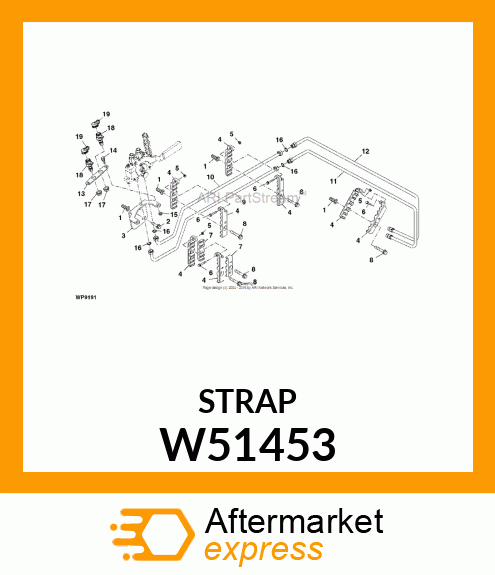 BRACKET, GRAPPLE COUPLER MOUNTING W51453