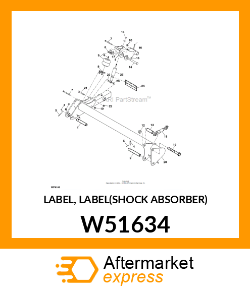 LABEL, LABEL(SHOCK ABSORBER) W51634