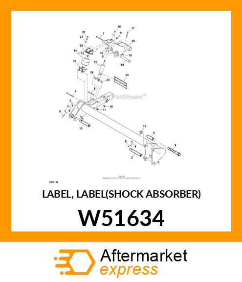 LABEL, LABEL(SHOCK ABSORBER) W51634