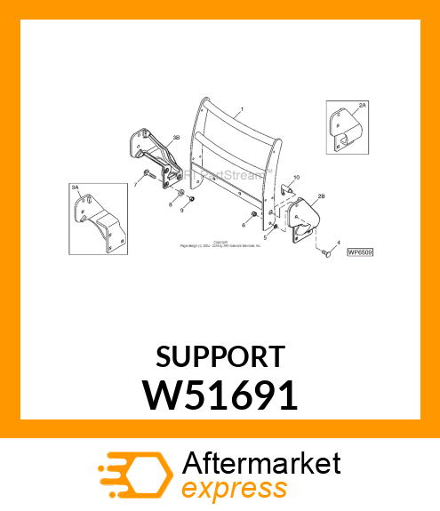 SUPPORT (LH) W51691