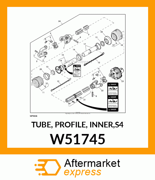 TUBE, PROFILE, INNER,S4 W51745