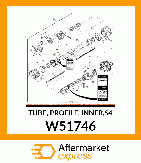 TUBE, PROFILE, INNER,S4 W51746