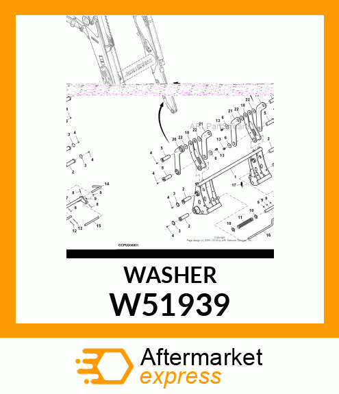 WASHER, M12.5 X 60 X 4 W51939