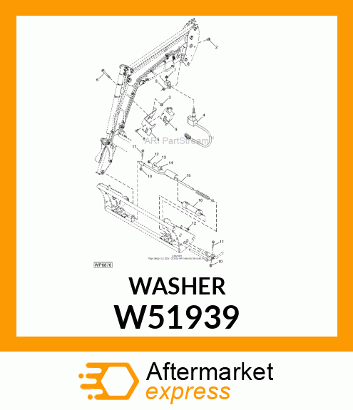 WASHER, M12.5 X 60 X 4 W51939