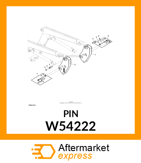 Pin - AXE TRAITE Ø 40 W54222