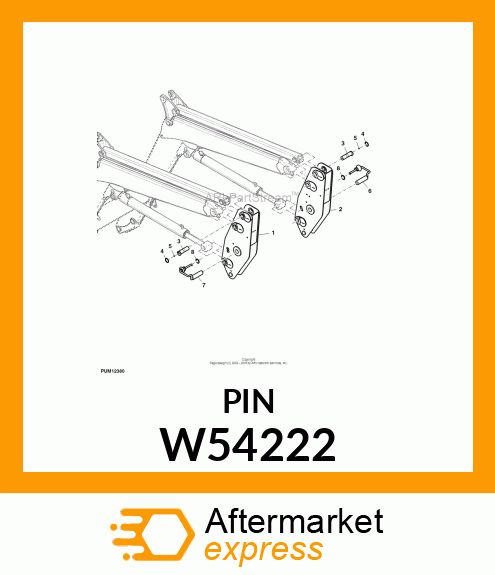 Pin - AXE TRAITE Ø 40 W54222