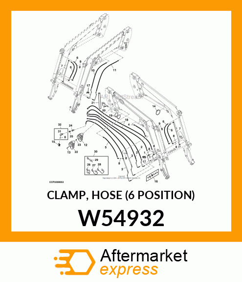 CLAMP, HOSE (6 POSITION) W54932