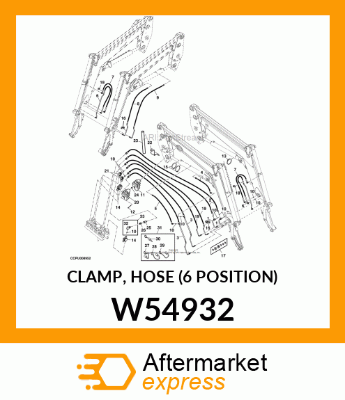 CLAMP, HOSE (6 POSITION) W54932