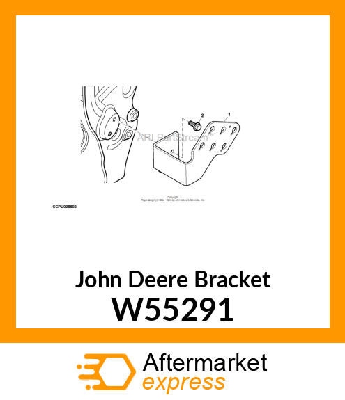 BRACKET, QUICK COUPLER MOUNTING W55291