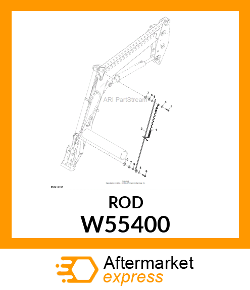 ROD, BUCKET LEVEL INDICATOR W55400