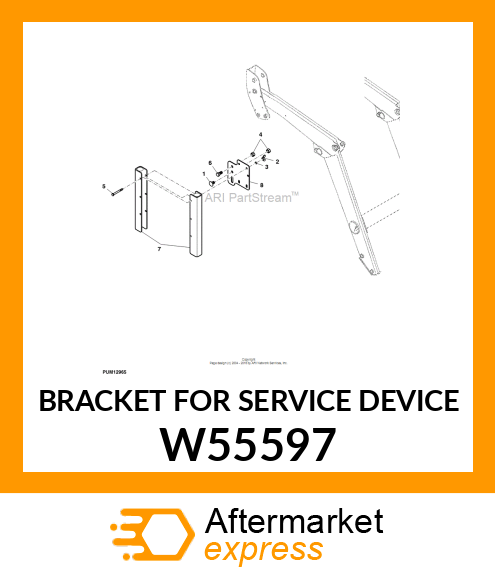 BRACKET FOR SERVICE DEVICE W55597